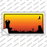 Boot Blank Scenic Novelty Sticker Decal Small