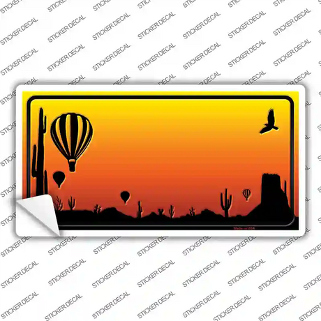 Balloon Blank Scenic Novelty Sticker Decal Small