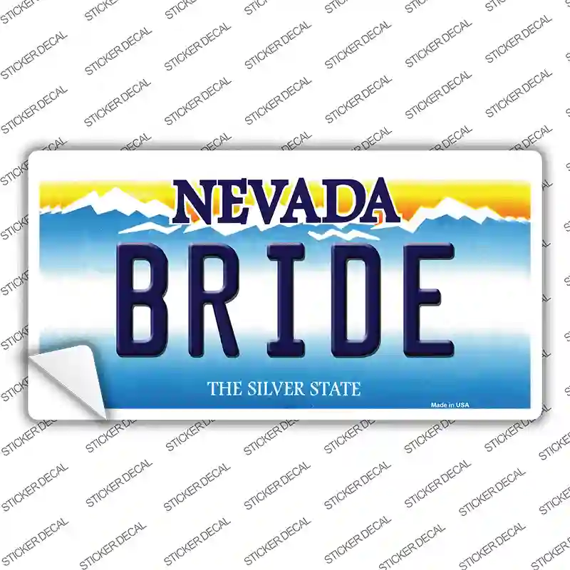 Bride Nevada Novelty Sticker Decal Small