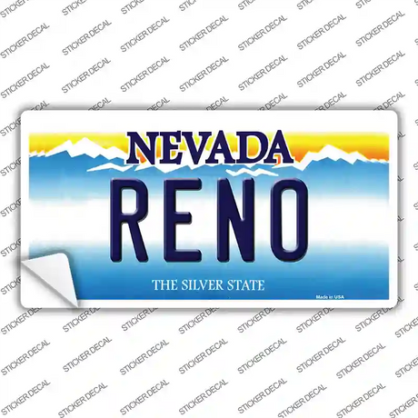 Reno Nevada Novelty Sticker Decal Small