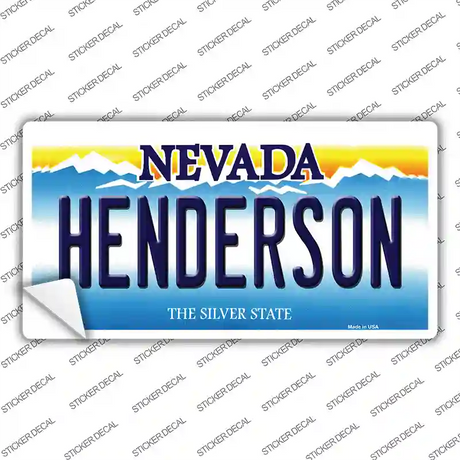 Henderson Nevada Novelty Sticker Decal Small