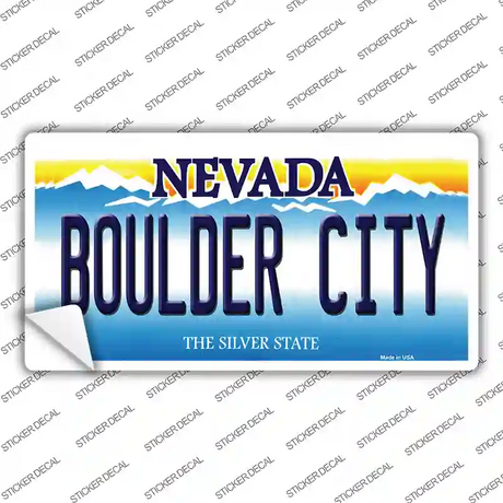 Boulder City Nevada Novelty Sticker Decal Small