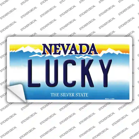 Lucky Nevada Novelty Sticker Decal Small