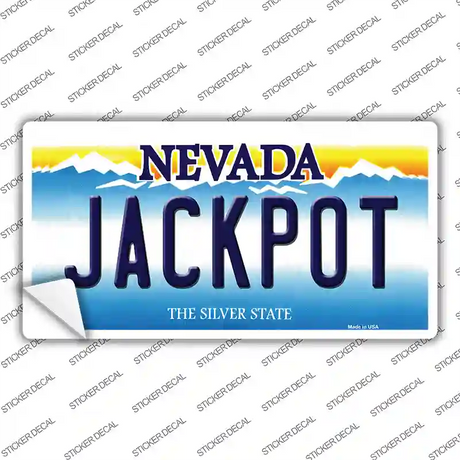 Jack Pot Nevada Novelty Sticker Decal Small