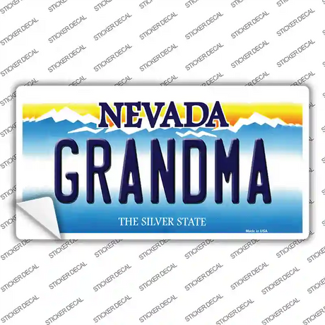 Grandma Nevada Novelty Sticker Decal Small