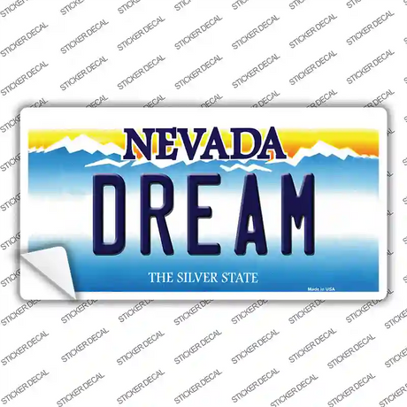 Dream Nevada Novelty Sticker Decal Small