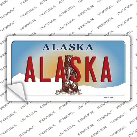 Alaska State Novelty Sticker Decal Small