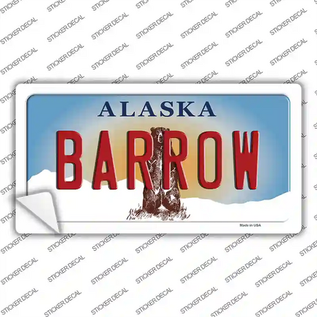 Barrow Alaska State Novelty Sticker Decal Small