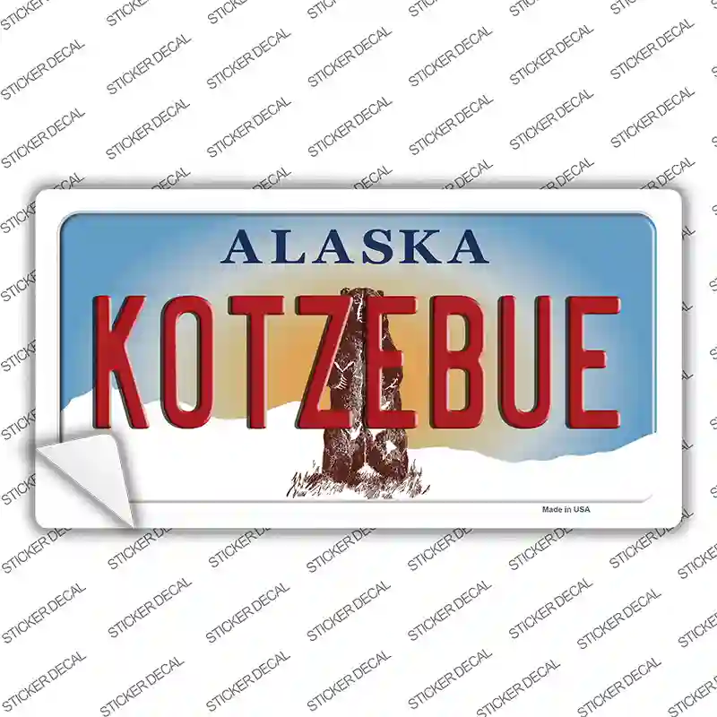 Kotzebue Alaska State Novelty Sticker Decal