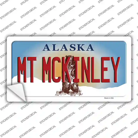 Mt McKinley Alaska State Novelty Sticker Decal Small