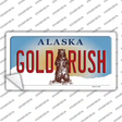 Gold Rush Alaska State Novelty Sticker Decal Small