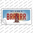 Brrrrr Alaska State Novelty Sticker Decal Small