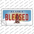 Blessed Alaska State Novelty Sticker Decal Small