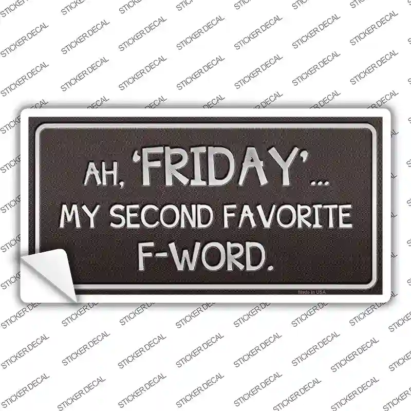 Friday Novelty Sticker Decal | Smart Blonde