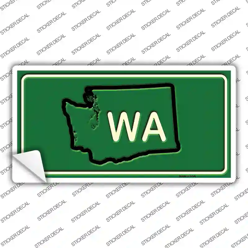 WA State Novelty Sticker Decal Small