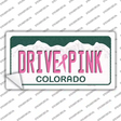 Drive Pink Colorado Novelty Sticker Decal Small