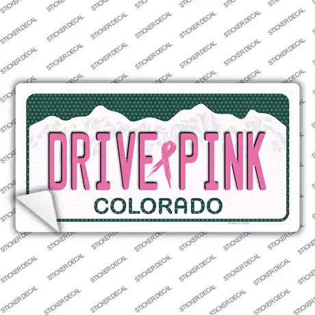 Drive Pink Colorado Novelty Sticker Decal Small