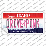 Drive Pink Idaho Novelty Sticker Decal Small