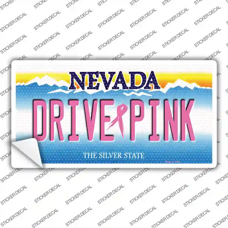 Drive Pink Nevada Novelty Sticker Decal Small