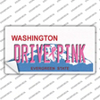 Drive Pink Washington Novelty Sticker Decal Small