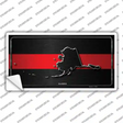 Alaska Thin Red Line Novelty Sticker Decal Small