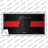 Arizona Thin Red Line Novelty Sticker Decal Small