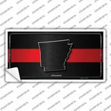 Arkansas Thin Red Line Novelty Sticker Decal Small