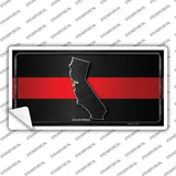 California Thin Red Line Novelty Sticker Decal Small