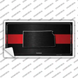 Kansas Thin Red Line Novelty Sticker Decal Small