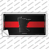 Minnesota Thin Red Line Novelty Sticker Decal Small