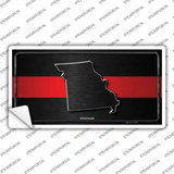 Missouri Thin Red Line Novelty Sticker Decal Small