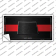 North Dakota Thin Red Line Novelty Sticker Decal Small