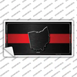 Ohio Thin Red Line Novelty Sticker Decal Small