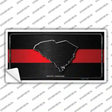 South Carolina Thin Red Line Novelty Sticker Decal Small