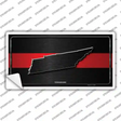 Tennessee Thin Red Line Novelty Sticker Decal Small