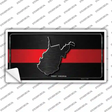 West Virginia Thin Red Line Novelty Sticker Decal Small