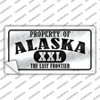 Property Of Alaska Novelty Sticker Decal Small