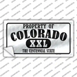 Property Of Colorado Novelty Sticker Decal Small