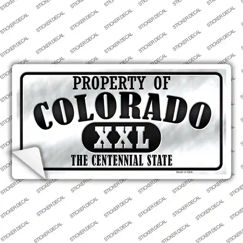 Property Of Colorado Novelty Sticker Decal Small