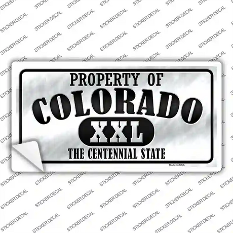 Property Of Colorado Novelty Sticker Decal Small