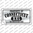 Property Of Connecticut Novelty Sticker Decal Small