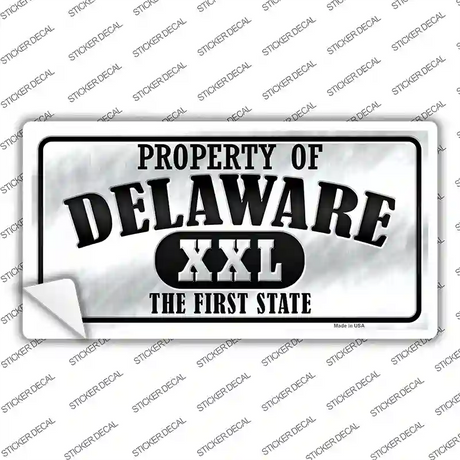 Property Of Delaware Novelty Sticker Decal Small