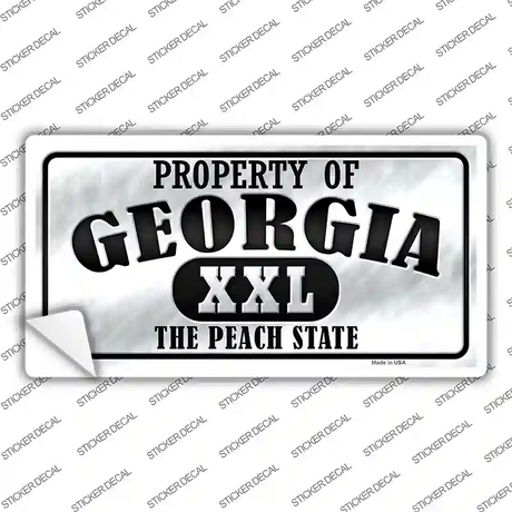 Property Of Georgia Novelty Sticker Decal Small