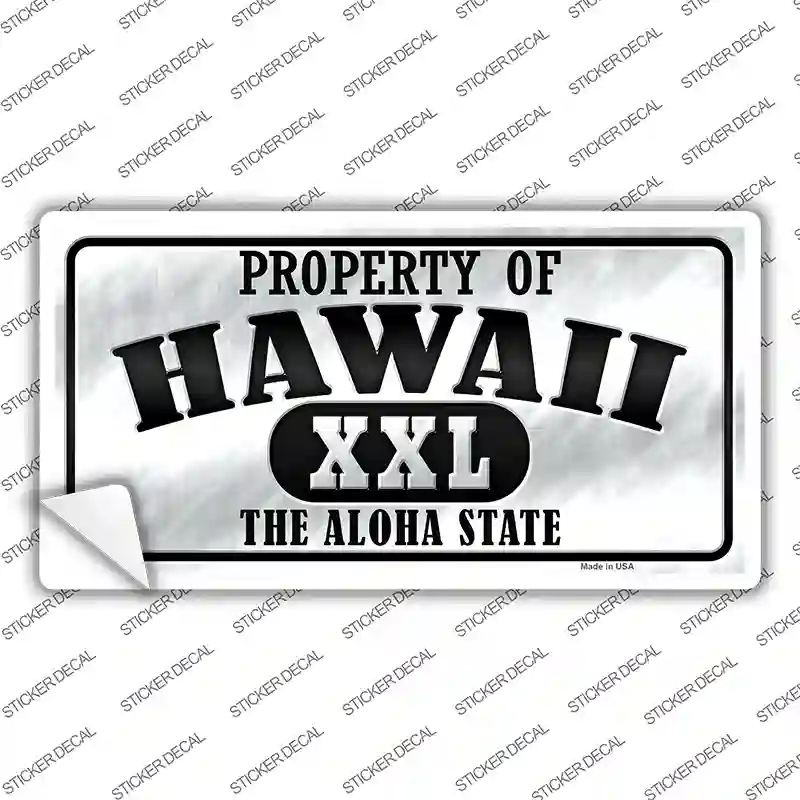 Property Of Hawaii Novelty Sticker Decal Small