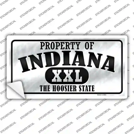 Property Of Indiana Novelty Sticker Decal Small