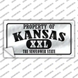 Property Of Kansas Novelty Sticker Decal Small