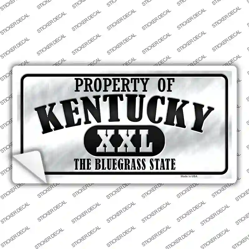 Property Of Kentucky Novelty Sticker Decal