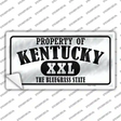 Property Of Kentucky Novelty Sticker Decal Small