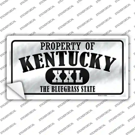 Property Of Kentucky Novelty Sticker Decal Small