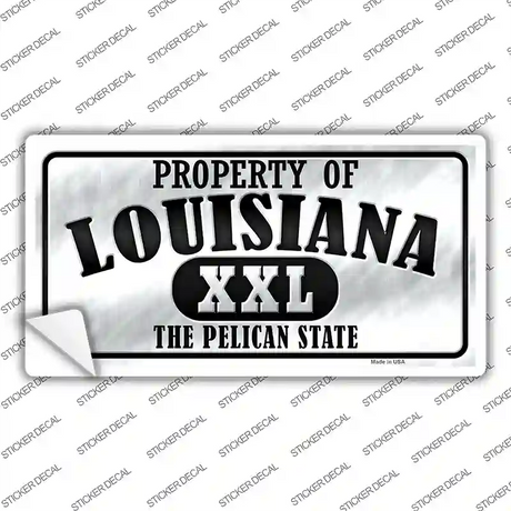 Property Of Louisiana Novelty Sticker Decal Small